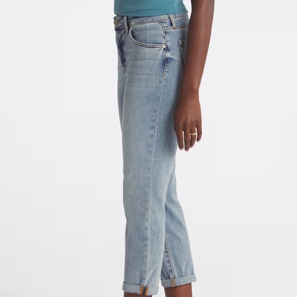 KUT from the Kloth Lauren High Rise Crop Straight Leg 6 Indigo Stitch Fix NWT - Picture 4 of 9